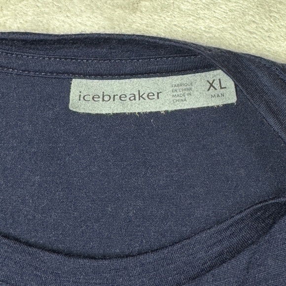 Icebreaker Men’s Navy Blue Crewneck Short Sleeve T-Shirt Size XL - Picture 12 of 13